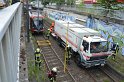 Unfall zwischen zwei KVB Bahnen Koeln Hoehenhaus Im Weidenbruch P257